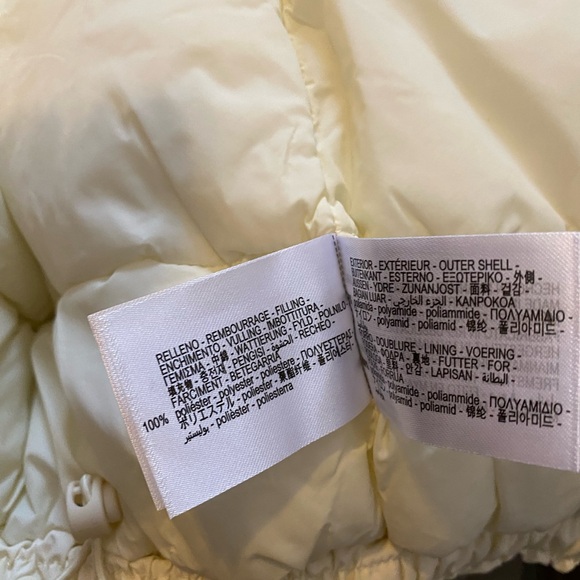 water repellent oversizes bomber jacket ecru - Picture 14 of 14